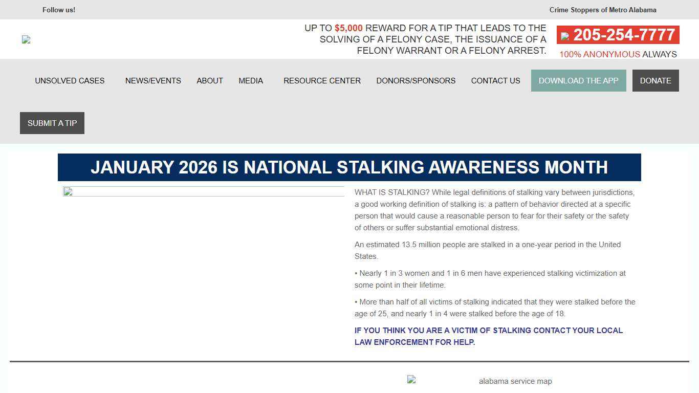 Crime Stoppers – Crime Stoppers of Metro Alabama Anderson