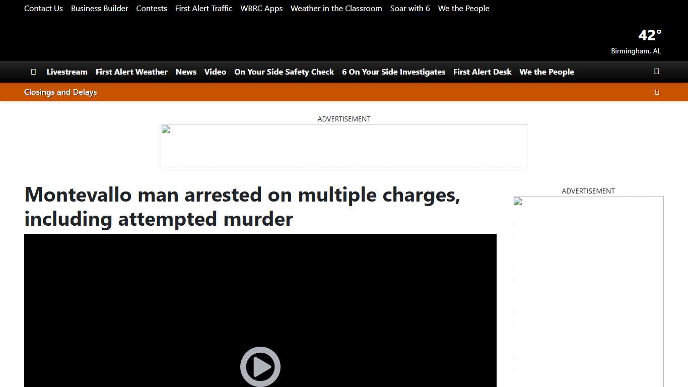 Montevallo man arrested on multiple charges, including attempted murder